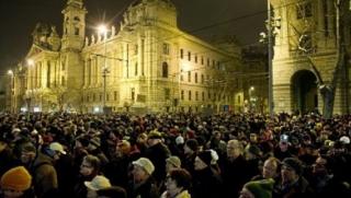 Демонстрации, Унгария, за и против ЕС