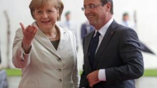Меркел, Оланд, обсъждат, ситуацията, Гърция
