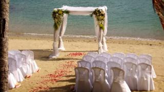 евтино море, венчавка на плажа