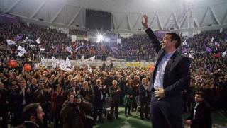 Впечатляващ предизборен митинг, Алексис Ципрас, СИРИЗА