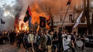 Украйна, активисти, нацистки свастики, демонстрация, Киев
