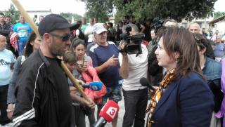 Румяна Бъчварова, жители, Гърмен, протест