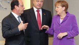 Меркел, Оланд, Порошенко, среща, Берлин