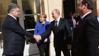 Забраниха, украински ТВ канал, Порошенко, ръкува, Путин