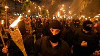 Украйна, нова година, факелно шествие, нацисти
