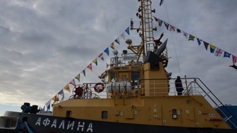 Черноморският флот получи новия буксир "Афалина"