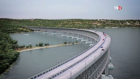 Кримският мост се вижда от Космоса
