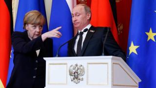 Путин, Меркел, среща, Русия