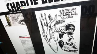 Руското МО, карикатура, Charlie Hebdo, трагедията, Ту-154, мерзост