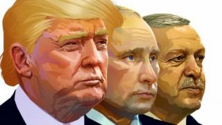 Ердоган, срещи, Путин, Тръмп
