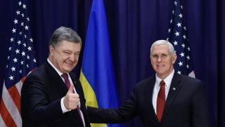Майкъл Пенс, Порошенко, ситуацията, Украйна