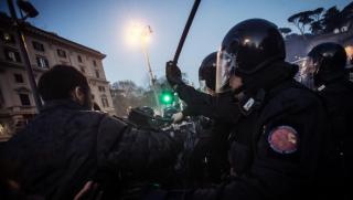 антиевропейски демонстрации, Рим