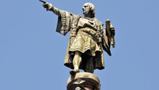 Ню Йорк, обезглавена, статуя, Христофор Колумб
