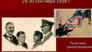 Мюнхенския сговор, умиротворение, агресия, Хитлер, Чехословакия, Лондон, Париж, Полша
