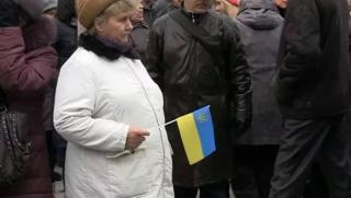 Кмет, украински град, митинг, срещу себе си