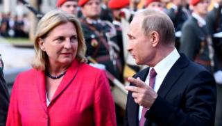 Карин Кнайсъл, Австрия, среща, Путин