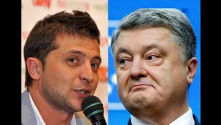 Зеленский, Порошенко, дебати, стадион, Киев