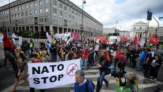 Вашингтон, протести, среща, външни министри, НАТО