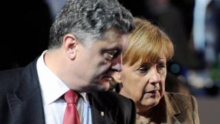 Порошенко, поздрави, Меркел