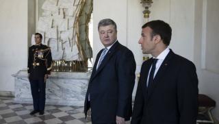 Франция, Макрон, Порошенко, Украйна, Нотр Дам, пожар, цинизъм