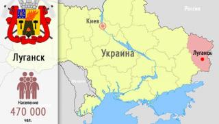 Луганск, скъсат, Украйна, руски паспорти