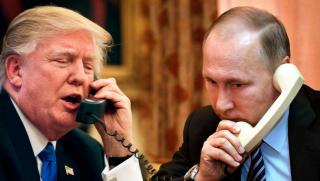 Американски медии, разкриха, телефонен разговор, Тръмп, Путин