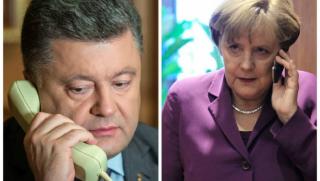 Порошенко, Меркел, санкции, Русия