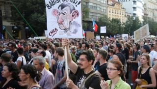 Прага, масови протести, премиера, Бабиш