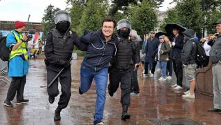 Нерегламентиран протест, Москва, провал