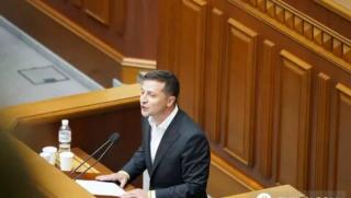 Председател, Върховна Рада, разкритикува, 100 дни, Зеленски