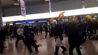 Кюрди, турци, сбиха, Белгия