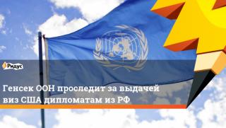 Reuters, ООН, Вашингтон, обвинения, Русия, издаване, американски визи