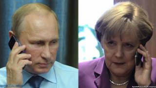 Меркел, разговор, Путин, подкрепа, Северен поток 2