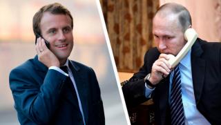 Макрон, Путин, ситуация, Нагорно-Карабах