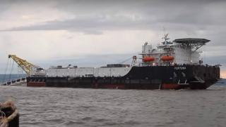 Кораб, довършителните работи, Северен поток-2, датски води