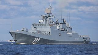 Фрегата Адмирал Макаров, учения, Черно море, американски миноносци