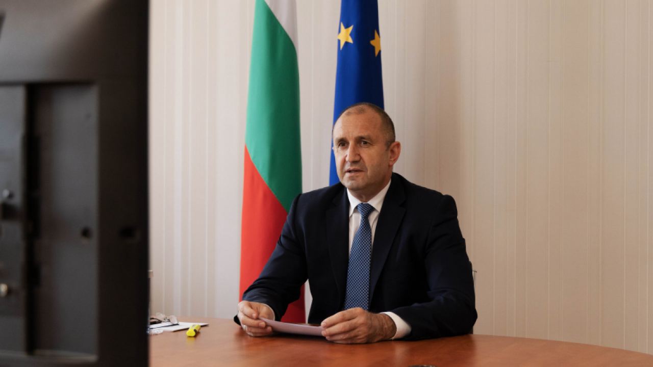 Президентът Радев проведе видеоконферентен разговор с  председателя на Европейския парламент Давид Сасоли
