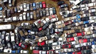 Welt, наводнения, Германия, хиляди автомобили, скрап