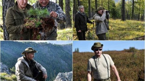 „Разпуска сред природата“ - The Times за отпуската на Путин в тайгата