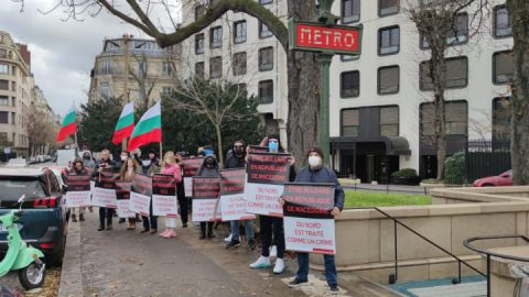 В Париж се проведе втория протест на ИК за защита на правата на човека ,,Шемето“ срещу дискриминацията на българите в РСМакедония