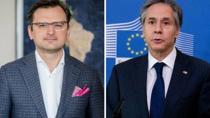 Блинкен е обсъдил мерки за Русия с украинския си колега