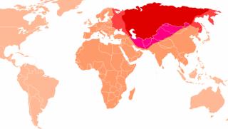 Власт над света, превземане, територи, Русия, Запада, век