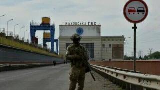 Киев, взривяване, стена, Каховска ВЕЦ