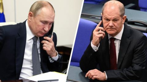 Путин в разговор с Шолц посочи, че ракетните удари по Украйна са били по принуда