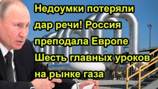 Шест основни урока, 2022 г., газов пазар