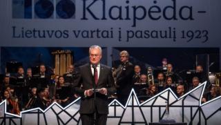 Президент Науседа, думи, съветския литовски химн, Клайпеда, Вилнюс