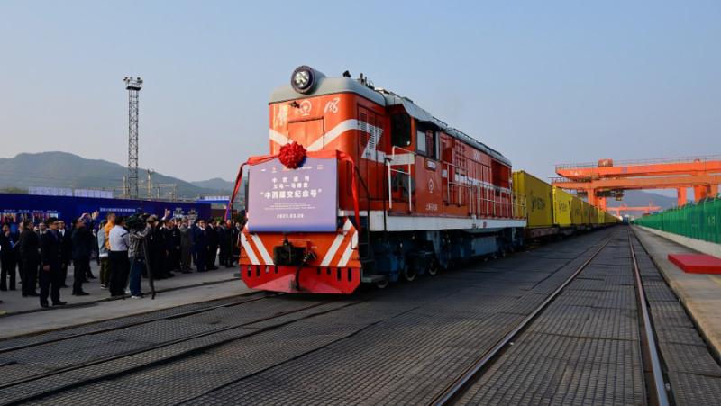 The first freight train from Beijing between China and Europe left today
 – 2024-03-02 06:37:46