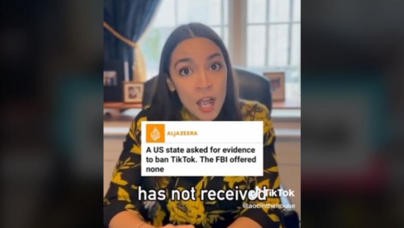 Alexandria Ocasio-Cortez: Banning TikTok is like putting the cart before the horse
 –