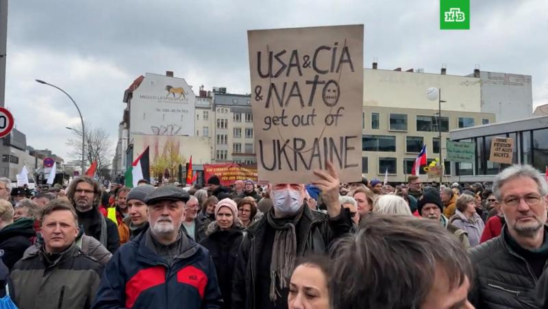 Peaceful marches were held in 70 German cities against arms supplies to Ukraine
 –