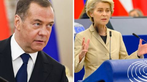 Зачеркване на Украйна: Медведев и Урсула фон дер Лайен се съгласиха